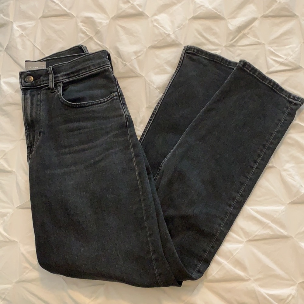 Everlane grey straight leg jean